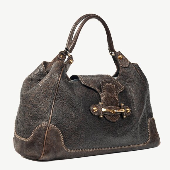 Gucci New Pelham Brown Guccissima Leather Large Shoulder Bag - Picture 2 of 13